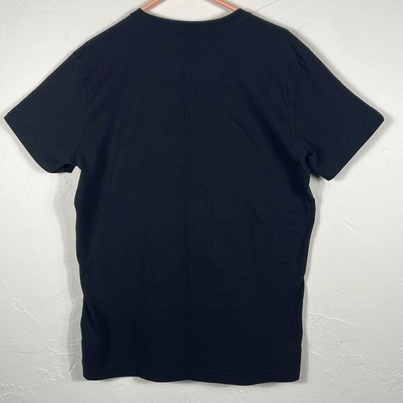 🔥🔥 DIESEL Brand EMBROIDERED Y2K Black Designer T-SHIRT - RARE - Men Sz Lg - GU - Picture 7 of 11